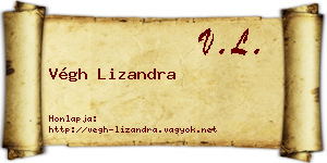 Végh Lizandra névjegykártya